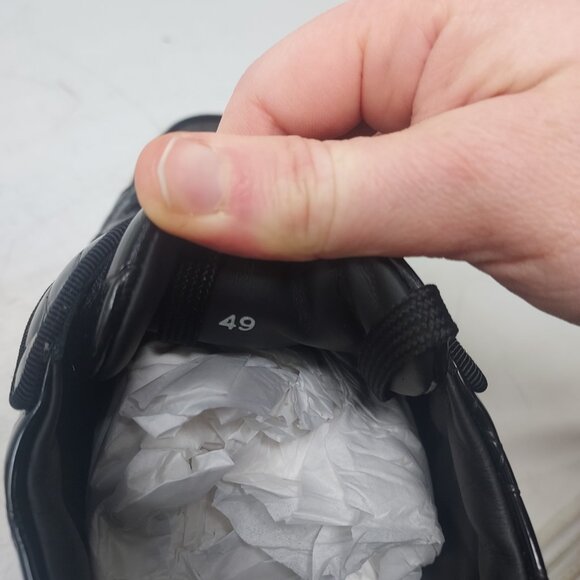 Christian Louboutin Rantulow Orlato Crocodile Black Patent Sneaker - Picture 5 of 10